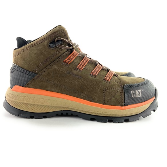 Caterpillar Men's Utilize Wp Alloy Toe Brown Boots - Picture 1 of 10